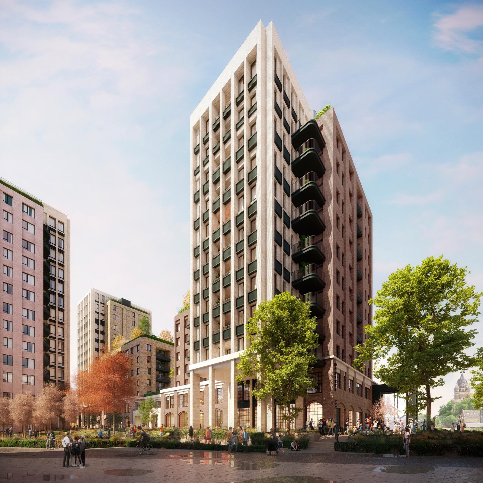 Dalston Kingsland courtyard view